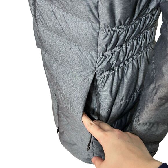 The North Face Gotham II Down Parka Jacket Women’s Size Small Grey Heather Zip - Picture 5 of 12